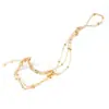 Joyería Transfronteriza Europea y Americana Tobillera Metálica Mini Personalizada de Bola para Mujer Estilo Playa de Verano Tobillera de Borlas Multicapa Accesorios para el Pie