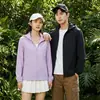 Ropa de Protección Solar de Alta Calidad para Parejas, Hombres y Mujeres, Chaqueta Ligera de Seda Helada Transpirable con Capucha para Verano, Protección UV para Exteriores