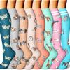 Youlijian 8 pares de calcetines de compresión deportivos para traje multiestilo fabricantes de calcetines de compresión al por mayor disponibles para hombres y mujeres calcetines de compresión