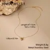 Nimai Transfronteiriça Novo Conjunto de Brincos e Colar com Coração Embutido em Aço Inoxidável com Strass Joias Combinando de Luxo Leve para Mulheres Venda por Atacado