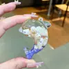 Chaveiro Pingente Criativo Peixe-palhaço Concha Acessórios Ornamento Frasco de Areia Movediça Caixa Surpresa Saco Surpresa Pequeno Presente
