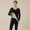 Nuevo traje de ropa interior para hombre gris, superficie AB, camiseta interior sin costuras, cálido