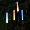 Luzes Solares de Chão LED Haste Acrílica Exterior Impermeável Iluminação de Atmosfera para Pátio Luzes Decorativas de Bambu para Gramado