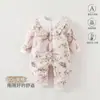 Mono Acolchado de Invierno para Bebé Engrosado 60g Ropa Caliente de Algodón Otoño Invierno Para Recién Nacidos Para Salir Ropa de Algodón Pelele para Bebé