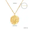 Collares de Doce Constelaciones Europeos y Americanos Transfronterizos Más Vendidos para Mujer, Cadena de Clip Redonda Irregular de Moda y Sencilla, Colgante, Joyería