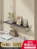 Estante de Pared para Sala de Estar, Estante de Pared con Divisor Recto, Montaje en Pared, Soporte Decorativo para Estantería sin Taladro