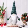 Nuevo muñeco navideño sin rostro con diseño de cuadros florales de estilo escandinavo, Rudolph Forest, adornos para ancianos, suministros decorativos
