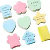 Notas Post-it para estudiantes, notas adhesivas microadhesivas, pegatinas de etiquetas con forma de corazón, marcadores autoadhesivos, notas lindas estilo ins