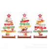 Adornos de Árbol de Navidad de Madera para Escritorio, Muñeco de Nieve, Anciano, Decoraciones Navideñas, Adornos de Hombre de Jengibre