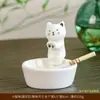 Adorable cenicero de cerámica de ovejita para sala de estar en casa, regalo estilo ins para el año de la oveja, adorno de escritorio, cenicero para novio