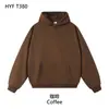 Sudadera con Capucha de Peso Pesado con Bucle Personalización Empresa Ropa de Trabajo Holgada Hombro Caído Primavera Otoño Viaje al Trabajo Uniforme de Trabajo Estampar Logo