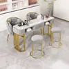 Juego de Mesa y Silla para Salón de Uñas, Oferta Especial, Estilo Económico, Para Una/Dos Personas, Lujo Ligero, Multifuncional, Mesa de Uñas de Estilo Ins de Moda, Estilo Crema