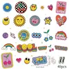 40 Pegatinas de Smiley Rosa Morado Estilo INS Graffiti para Maleta Guitarra Patineta Taza de Agua Computadora DIY Pegatinas Impermeables
