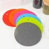 Novos Produtos Tapete para Panela de Cozinha Tapete para Prato Quente Tapete para Panela de Areia Doméstica Tapete Redondo para Xícara de Chá Tapete de Isolamento Térmico em Silicone em Formato de Favo de Mel