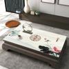 Novo estilo chinês flor e pássaro estilo de couro toalha de mesa de mesa impermeável à prova de óleo casa anti-escalda descartável mesa de centro toalha de mesa pano de almofada