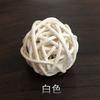 En Stock Transfronterizo 5cm Bolas de Ratán Coloridas Bolas de Decoración Navideña Adornos Colgantes para Jardín de Infancia Bolas con Luces Bolas Tejidas de Ratán Artesanías de Ratán al por Mayor