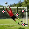 Alvo de Chute de Futebol com Altura Ajustável, Alvo Vermelho para Prática de Chute Preciso, Auxílio de Treinamento de Futebol