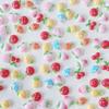 Nuevas Joyas de Arte de Uñas de Frutas y Verduras Lindo Resina Tridimensional Fresa Durazno Piña Uñas DIY Material Joyería