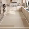 Felpudo Moderno Minimalista para Cocina, Alfombrilla de Cuero Limpiable y Resistente a Manchas, Antideslizante, Resistente al Aceite, Fácil de Mantener, Felpudo sin Lavado