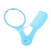 Set de Peine y Espejo Ovalado Portátil con Mango Estilo Coreano Mini Maquillaje Peine de Espejo Pequeño Set de Dos Piezas para Tienda de Dos Dólares