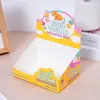 Caja de Empaque para Dulces, Caja de Cartón para Comida para Llevar, Hamburguesa Papas Fritas, Caja para Tartaletas de Huevo, Caja de Color