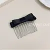 Peine para el Cabello con Lazo de Satén Estilo Ballet, Nuevo Peine Invertido, Pinza para Flequillo Lateral, Pasador de Princesa de Corona Alta, Accesorio para el Cabello
