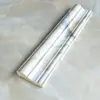 Borde Decorativo de Líneas para Pared de Fondo de TV Marco de Puerta de PVC Blanco Mate Europeo Borde de Cubierta de Ventana Tira de Cierre Estilo Chino