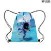 Nuevo producto 3D: Robot espacial Astro Bot, pantalones con bolsillo con solapa y cordón ajustable, mochila escolar portátil de gran capacidad con cordón ajustable, impermeable.