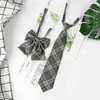 Corbata y Pajarita Estilo Academia para Estudiantes Jk, Nueva Corbata Negra para Mujeres, Corbata y Pajarita Jk para Mujeres
