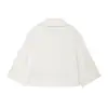 Venta al por mayor transfronteriza 2026 Moda europea y americana versátil casual blazer de doble botonadura con cuello de traje, chaqueta suelta de manga larga para mujer F41563