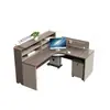 Tela de mesa de escritório minimalista moderna estação de trabalho mesa de computador para funcionários estação de trabalho para várias pessoas combinação de móveis para posição de funcionário