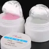 Pegamento de Fototerapia para Uñas Transfronterizo, Pegamento Base de Fototerapia para Uñas, Pegamento para Modelar, Pegamento de Extensión UV, Gel de Fototerapia de 3 Colores en Polvo Blanco