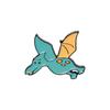 Broche de aleación con forma de mini dinosaurio de dibujos animados de comercio exterior, accesorios versátiles, broche con insignia