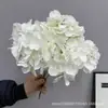 Flores Artificiales, Ramo de Hortensias de 5 Cabezas, Verano Interminable, 27 Piezas, Materiales Florales para Decoración de Bodas y Hogar, Flores de Cinco Cabezas