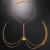 Estilo Ins Joyería Simple de Pedrería Moda Europea y Americana Cadena para el Pecho Ojo del Diablo Cadena Sexy para el Cuerpo cadena para el cuerpo06