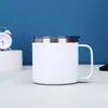 Caneca de 14oz com Alça Aço Inoxidável 304 Revestida com Pó Copo com Isolamento a Vácuo Caneca de Café para Escritório