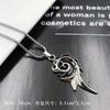 Colgante de collar de acero de titanio europeo y americano estilo hip-hop para hombre colgante de perla colgante retro joyería de aleación collar de acero inoxidable