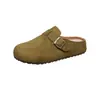En stock 2026 nuevas chanclas de resorte para mujer, feas pero lindas, Birkenstock, retro, para persona perezosa, suela gruesa, punta cerrada, medias pantuflas, versátiles