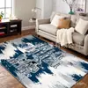 Alfombrilla de Suelo Estilo Deportivo Retro Americano Transfronteriza de Amazon Alfombrilla de Pie de Felpa de Cristal de Dibujos Animados Alfombrilla de Cama de Imitación de Cachemira para Dormitorio