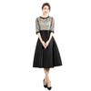 Estación Independiente Vestido de Noche Europeo y Americano para Mujer Banquete Moda Patrón Adulto Digno y Elegante Anfitrión Vestido Pequeño en Stock