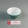 A8 Melamina Patrón de Tela Simple Verde Vajilla Plato para Fondue Plato de Res y Cordero Plato para Barbacoa Plato para Plato de Fondue Plato de Rollo de Res Graso