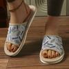 Suministro Directo de Fábrica de Pantuflas de Lino para el Hogar para Hombres y Mujeres en Primavera, Verano, Otoño e Invierno, Pedidos Pequeños, Etiquetado Personalizado y Entrega