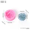 Molde de Silicone para Vela Perfumada Floral DIY Pedra Aromática de Pétala Molde para Sabonete Artesanal Gesso Resina