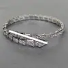 Pulsera con Forma de Serpiente Baojia para Mujer Chapada en Oro Rosa de 18K Cabeza y Cola de Nácar Pulsera de Hueso de Serpiente Completa Pulsera Anillo de Pareja