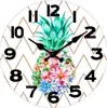 Novo Relógio de Parede Europeu Retro Amazon 25cm Estilo Pastoral Madeira Grão Decoração Sala de Estar Casa Relógio de Parede Atacado