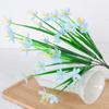 5 garfo de plástico narciso falso flor simulação buquê decoração de casa exibição de fotografia adereços narciso orquídea pacote atacado