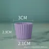 Mini Taza de Pastel de Simulación Color Macarrón Juguetes para Niños Jugar Juguetes de Cocina Simulados Arcilla Ultraligera Contenedor