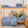 Conjunto de Cama Estudantil de Algodão 40S Desenho Animado Conjunto de Seis Peças Almofada Colchão Dormitório de Funcionários Edredom Conjunto de Três Peças de Algodão Puro