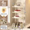 Prateleira de Armazenamento de Bancada de Cozinha de Múltiplas Camadas para Preparar Ingredientes, Prateleira Multifuncional Doméstica para Armazenamento de Louças
