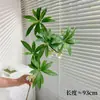 Plantas Verdes Artificiais de Banyan de Pedra d'Água Realistas de Alta Qualidade Plantas Falsas Decoração de Mesa para Sala de Estar Interna Flores Artificiais Decorações de Flores Falsas